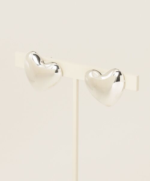 ANNIKA INEZ（アニカイネズ）の「ANNIKA INEZ Voluptuous Heart Earrings, Sml アニカ イネズ ハート ピアス スモール（ピアス（両耳用）・レディース・シルバー・FREE）」の8枚目の写真