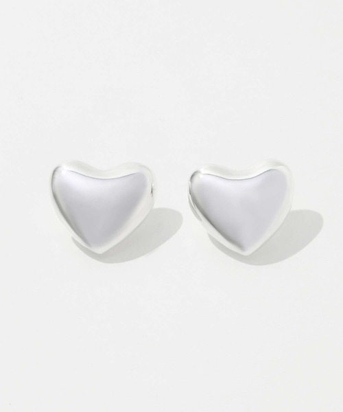 ANNIKA INEZ（アニカイネズ）の「ANNIKA INEZ Voluptuous Heart Earrings, Sml アニカ イネズ ハート ピアス スモール（ピアス（両耳用）・レディース・シルバー・FREE）」の10枚目の写真