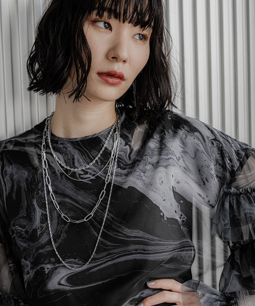 HARE（ハレ）の「4チェーンタレンネックレス(HARE)（ネックレス・レディース・シルバー系その他/シルバー・FREE）」の4枚目の写真