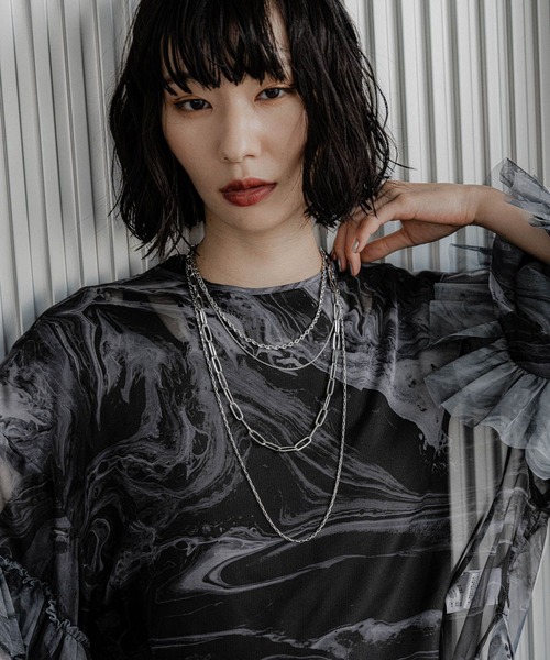 HARE（ハレ）の「4チェーンタレンネックレス(HARE)（ネックレス・レディース・シルバー系その他/シルバー・FREE）」の6枚目の写真