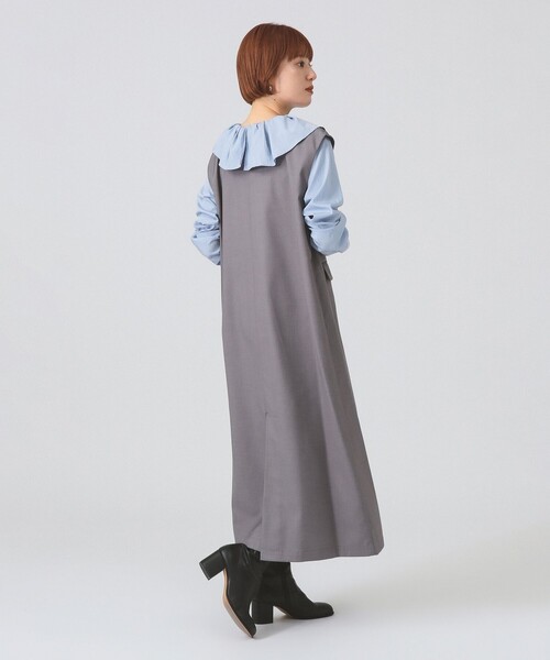 Ray BEAMS レイビームス ニットワンピース グレー B9806 Ray BEAMS レイビームス ニットワンピース グレー B9806 - メルカリ
