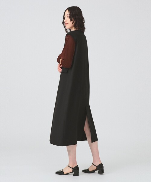 Ray BEAMS（レイビームス）の「ロング ジレ ワンピース（ワンピース・レディース・グレー/ブラック・0/1）」の15枚目の写真