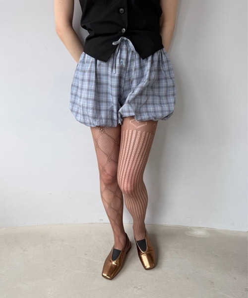 SANSeLF（サンセルフ）の「【SANSeLF】 ジャカードメッシュタイツ フラワー ハート柄 ワンポイントシアー ストッキング saa25a008（タイツ/ストッキング・レディース・ホワイト/ブラウン/グレー・FREE）」の19枚目の写真