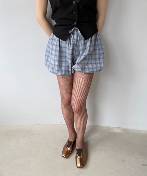 SANSeLF（サンセルフ）の「【SANSeLF】 ジャカードメッシュタイツ フラワー ハート柄 ワンポイントシアー ストッキング saa25a008（タイツ/ストッキング・レディース・ホワイト/ブラウン/グレー・FREE）」の20枚目の写真