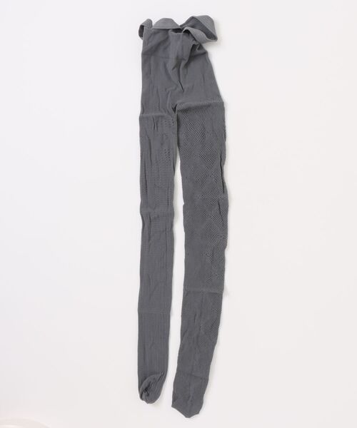 SANSeLF（サンセルフ）の「【SANSeLF】 ジャカードメッシュタイツ フラワー ハート柄 ワンポイントシアー ストッキング saa25a008（タイツ/ストッキング・レディース・ホワイト/ブラウン/グレー・FREE）」の9枚目の写真