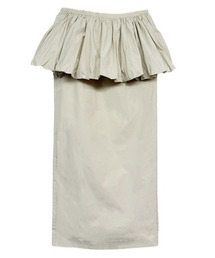 taffeta balloon peplum skirt