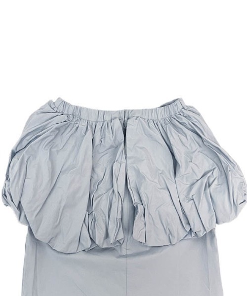 HONEY MI HONEY（ハニーミーハニー）の「taffeta balloon peplum skirt（スカート・レディース・ベージュ/サックスブルー・FREE）」の21枚目の写真