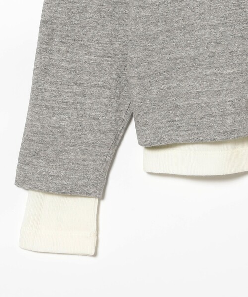 INSCRIRE(アンスクリア)の「【1/1値下げ】INSCRIRE / リブ レイヤード Tシャツ(Tシャツ/カットソー・レディース・チャコールグレー・ONE SIZE)」の9枚目の写真