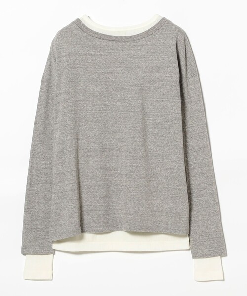 INSCRIRE(アンスクリア)の「【1/1値下げ】INSCRIRE / リブ レイヤード Tシャツ(Tシャツ/カットソー・レディース・チャコールグレー・ONE SIZE)」の10枚目の写真