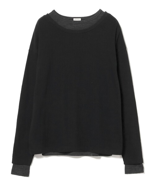 INSCRIRE(アンスクリア)の「【1/1値下げ】INSCRIRE / リブ レイヤード Tシャツ(Tシャツ/カットソー・レディース・チャコールグレー・ONE SIZE)」の13枚目の写真