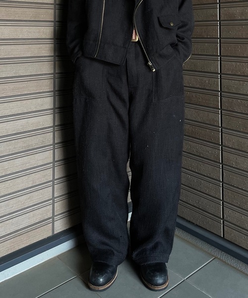 MandO(エムオー)(エムオー)の「ツイードライクベイカーパンツ/セットアップ着用可(その他パンツ・メンズ・ブラック/アイボリー・LARGE/MEDIUM/SMALL)」の9枚目の写真