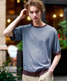 くうさま専用♡ドレステリア　コットンシルク混ボーダー ドレステリア DRESSTERIOR コットンシルク混ボーダーハーフ