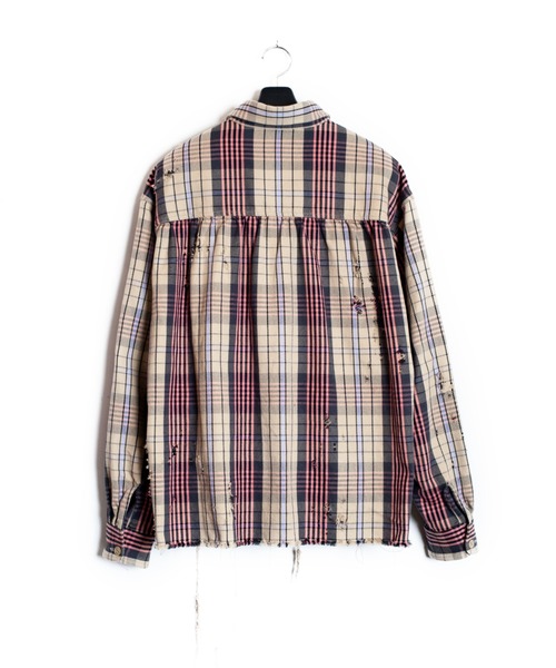 SEVESKIG(セヴシグ)の「SEVESKIG/セブシグ/CHECK SHIRTS_SH-SV-NRS-1003(シャツ/ブラウス・メンズ・サックスブルー/ベージュ・SMALL/MEDIUM/LARGE/X-LARGE)」の3枚目の写真