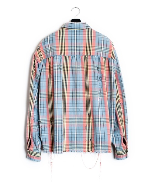 SEVESKIG(セヴシグ)の「SEVESKIG/セブシグ/CHECK SHIRTS_SH-SV-NRS-1003(シャツ/ブラウス・メンズ・サックスブルー/ベージュ・SMALL/MEDIUM/LARGE/X-LARGE)」の6枚目の写真