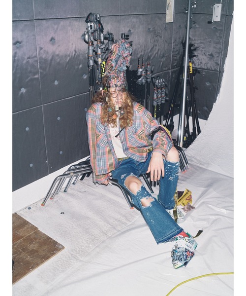 SEVESKIG(セヴシグ)の「SEVESKIG/セブシグ/CHECK SHIRTS_SH-SV-NRS-1003(シャツ/ブラウス・メンズ・サックスブルー/ベージュ・SMALL/MEDIUM/LARGE/X-LARGE)」の13枚目の写真