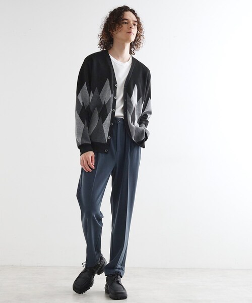 tk.TAKEO KIKUCHI（ティーケータケオキクチ）の「アーガイルカーディガン（カーディガン/ボレロ・メンズ・グレー/アイボリー/ブラック・02/03/04）」の14枚目の写真