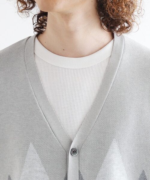 tk.TAKEO KIKUCHI（ティーケータケオキクチ）の「アーガイルカーディガン（カーディガン/ボレロ・メンズ・グレー/アイボリー/ブラック・02/03/04）」の19枚目の写真