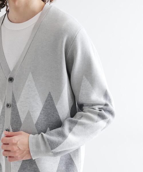 tk.TAKEO KIKUCHI（ティーケータケオキクチ）の「アーガイルカーディガン（カーディガン/ボレロ・メンズ・グレー/アイボリー/ブラック・02/03/04）」の20枚目の写真