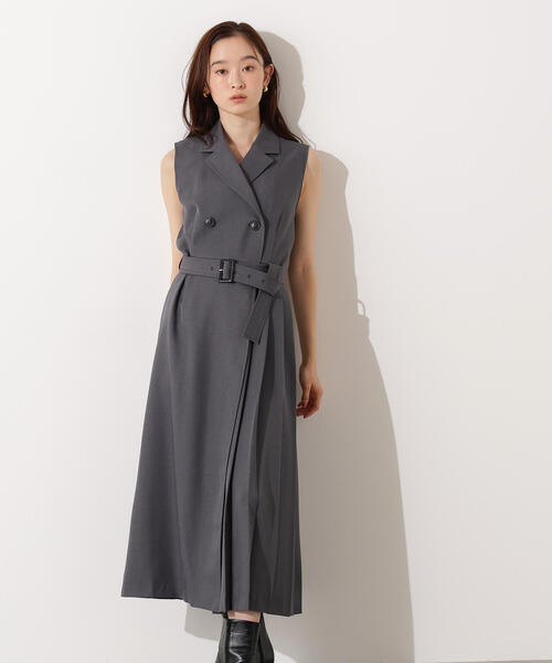 セール】【PS/低身長サイズ】トレンチディテールジャンスカ