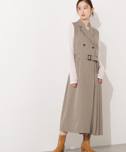 セール】【PS/低身長サイズ】トレンチディテールジャンスカ