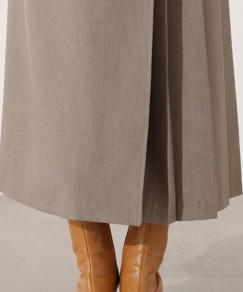 N.（N. Natural Beauty Basic）（エヌエヌナチュラルビューティーベーシック）の「【PS/低身長サイズ】トレンチディテールジャンスカ（ジャンパースカート・レディース・チャコールグレー/ベージュ・MEDIUM/PS）」の4枚目の写真