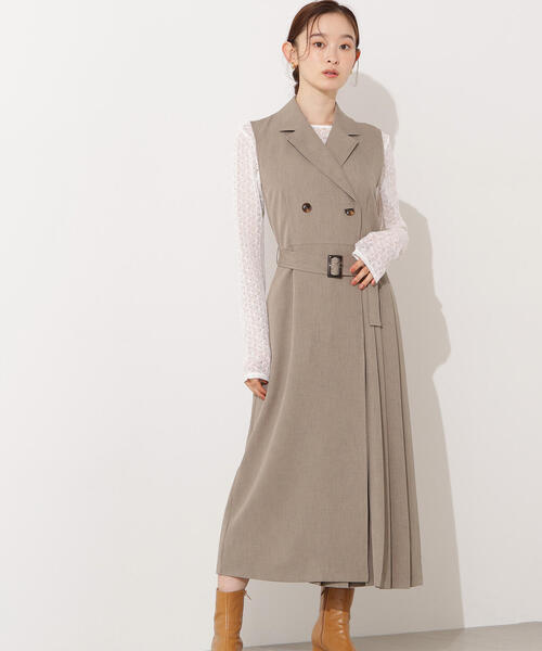 セール】【PS/低身長サイズ】トレンチディテールジャンスカ