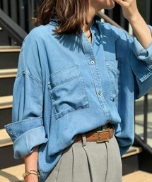 DOUX ARCHIVES（ドゥアルシーヴ）の「【やわらか/新色追加！毎年即完売アイテム】ソフトデニム２ＷＡＹシャツ《追加予約》（シャツ/ブラウス）」