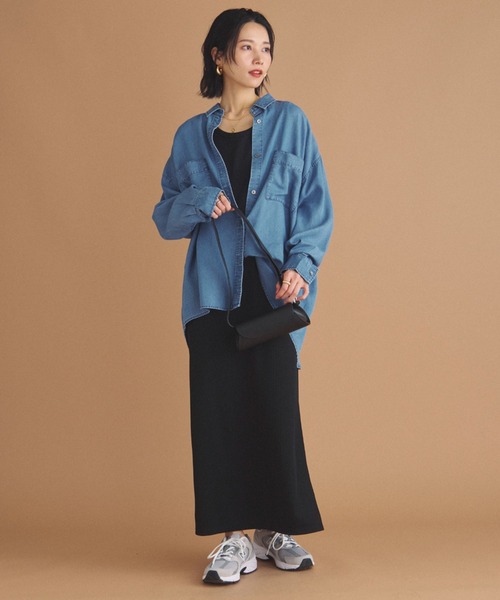 ドゥ アルシーヴ（Doux archives）/ソフトデニム２ＷＡＹシャツ セール】【新色追加！毎年即完売アイテム】ソフトデニム2WAYシャツ