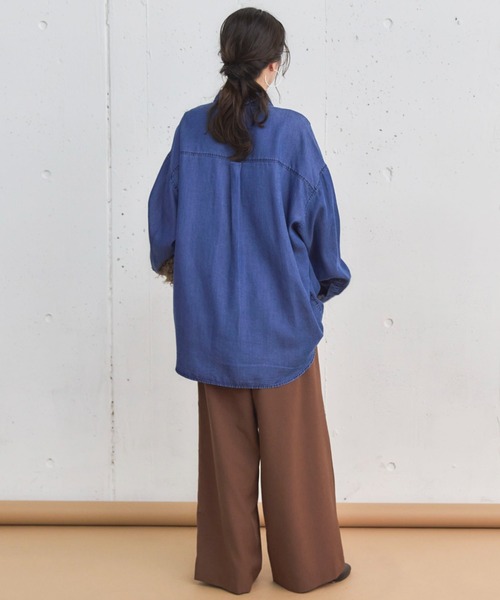 セール】【新色追加！毎年即完売アイテム】ソフトデニム2WAYシャツ