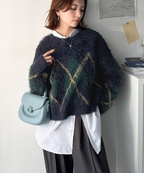 COMMEdesGARCONS】97AW 田中オム アーガイル柄ニット F - メルカリ 