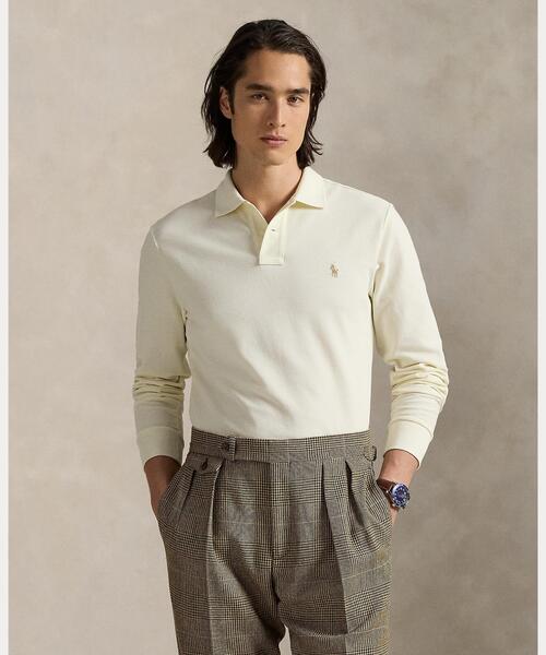 Ralph Lauren ベージュ ポロシャツ M POLO RALPH LAUREN - ポロ ラルフ ローレン ロゴ コットン