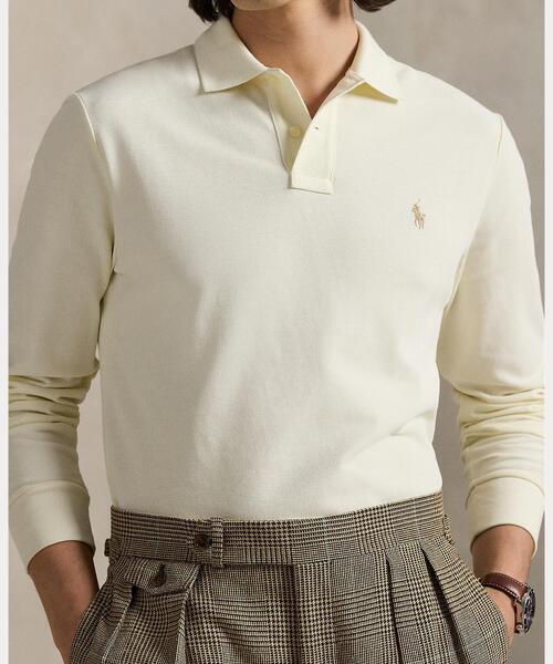 カスタム スリム ロングスリーブ ポロシャツ（ポロシャツ）｜POLO