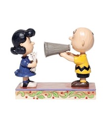 SNOOPY（スヌーピー）の「【JIM SHORE】チャーリーブラウン＆ルーシー ディレクター（インテリア雑貨・レディース）」