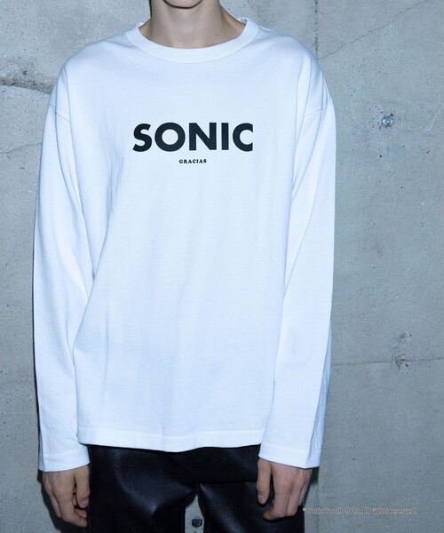 SONIC YOUTH × monkey time＞プリント ロングスリーブ Tシャツ