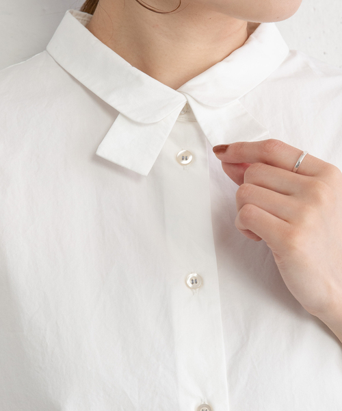 POU DOU DOU（プードゥドゥ）の「ダブルカラードルマンシャツ（シャツ/ブラウス・レディース・ネイビー/ブルー/オフホワイト・M）」の11枚目の写真