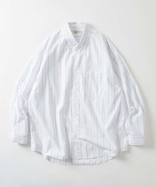 FREAK'S STORE（フリークスストア）の「限定展開 Relax Fit リラックスフィット レギュラーカラー シャツ（シャツ/ブラウス・メンズ・ベージュ/ブルー系その他/ホワイト/ライトグレー/ホワイト系その他/サックスブルー/ブラック/オリーブ/チャコールグレー・SMALL/MEDIUM/LARGE）」の3枚目の写真