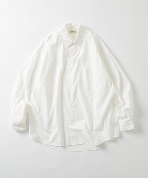 FREAK'S STORE（フリークスストア）の「限定展開 Relax Fit リラックスフィット レギュラーカラー シャツ（シャツ/ブラウス・メンズ・ベージュ/ブルー系その他/ホワイト/ライトグレー/ホワイト系その他/サックスブルー/ブラック/オリーブ/チャコールグレー・SMALL/MEDIUM/LARGE）」の2枚目の写真