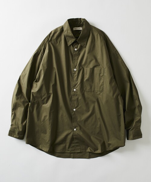 FREAK'S STORE（フリークスストア）の「限定展開 Relax Fit リラックスフィット レギュラーカラー シャツ（シャツ/ブラウス・メンズ・ベージュ/ブルー系その他/ホワイト/ライトグレー/ホワイト系その他/サックスブルー/ブラック/オリーブ/チャコールグレー・SMALL/MEDIUM/LARGE）」の8枚目の写真