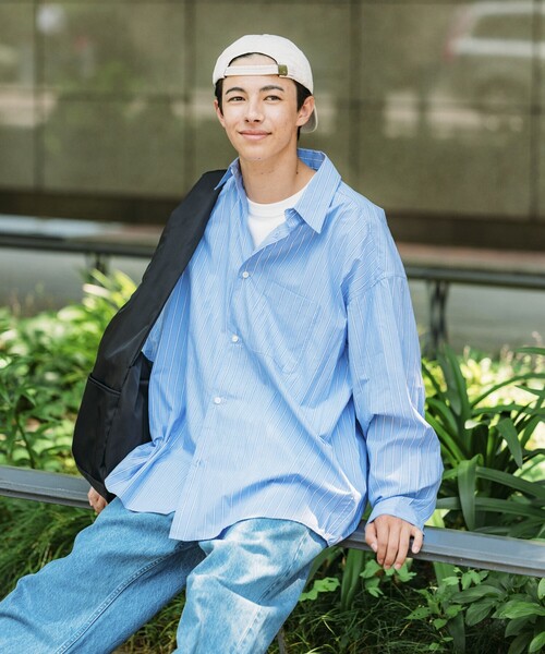 FREAK'S STORE（フリークスストア）の「限定展開 Relax Fit リラックスフィット レギュラーカラー シャツ（シャツ/ブラウス・メンズ・ベージュ/ブルー系その他/ホワイト/ライトグレー/ホワイト系その他/サックスブルー/ブラック/オリーブ/チャコールグレー・SMALL/MEDIUM/LARGE）」の18枚目の写真