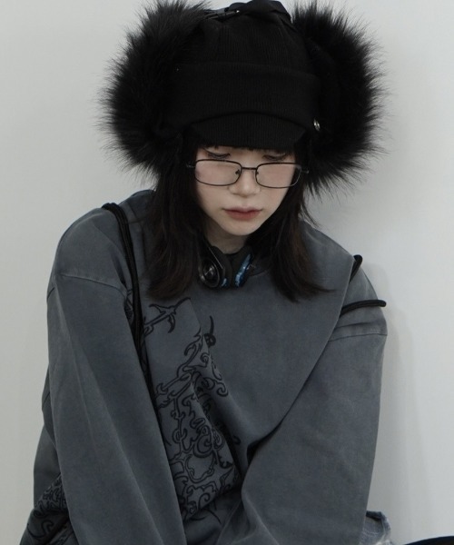 Never mind the XU / Chikashitsu+（ネバーマインド ザ エックスユー / チカシツプラス）の「【Nerd out XU】black frame square glasses / 【ナードアウトエックスユー】ブラックフレームスクエアレンズメガネ（メガネ・メンズ・ブラック・ONE SIZE）」の8枚目の写真