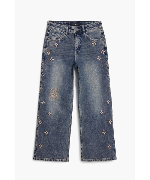 Desigual（デシグアル）の「刺繍ミラーディテールデニムキュロット（デニムパンツ・レディース・ブルー・38/40/44/34/36/42）」の5枚目の写真