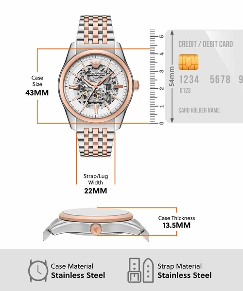 エンポリオ・アルマーニ 腕時計 メンズ アナログ ステンレス AR60092