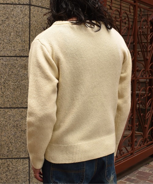 Noen(ノエン)の「ショートリブウールニット(ニット/セーター・メンズ・ホワイト/イエロー/ブラック/その他・MEDIUM/LARGE)」の11枚目の写真