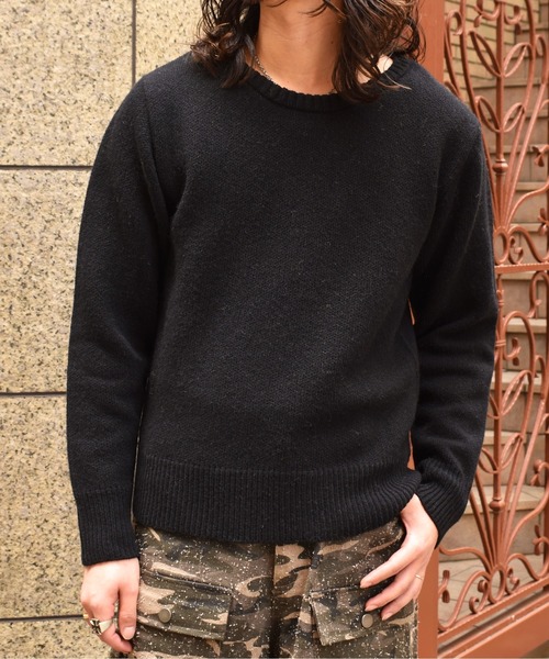 Noen(ノエン)の「ショートリブウールニット(ニット/セーター・メンズ・ホワイト/イエロー/ブラック/その他・MEDIUM/LARGE)」の13枚目の写真