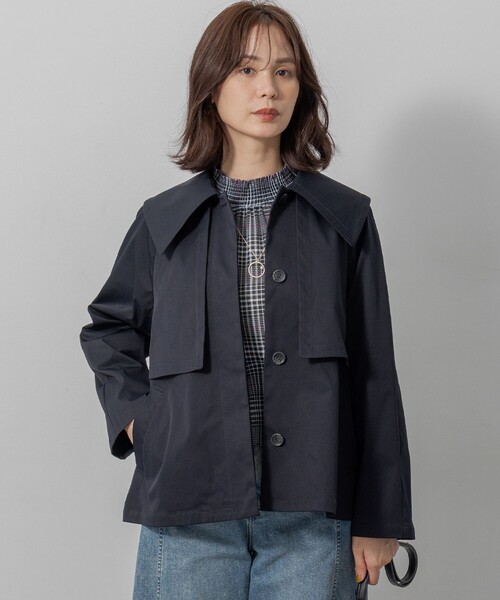 【タグ付き未使用品】クミキョク　トレンチコート　ライトブルー　大きいサイズ　6 ビッグカラーライト トレンチコート（トレンチコート）｜組曲