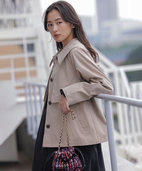 ビッグカラーライト トレンチコート（トレンチコート）｜組曲