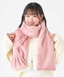 FEKETEラメフーディーマフラー ピンク FEKETEラメフーディーマフラー ピンク レディース
