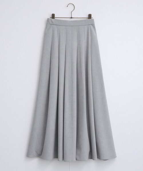 for/c（フォーシー）の「[セットアップ対応]きれいめはっ水タックフレアスカート【サスティナブル】（スカート・レディース・ブラック/チャコールグレー/グレー/ライトグレー・L/M）」の14枚目の写真
