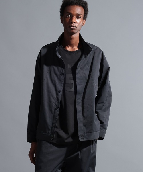 phenomenon スタンドカラーブルゾン　黒 Graphpaper (グラフペーパー) Semi-Dull Poplin Stand Collar