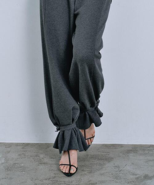 ribbon sweat pants（その他パンツ）｜CODE A（コードエー）の